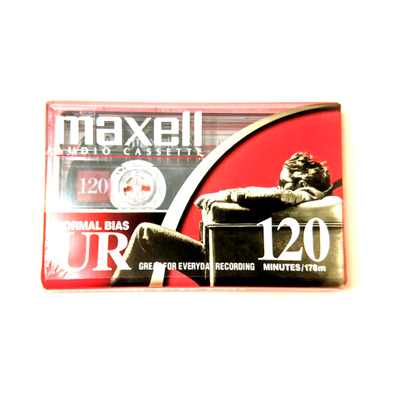 Maxell UR 120 Minute Blank Audio Cassette Tape Normal Bias New Sealed Quantity 1 - Picture 3 of 4